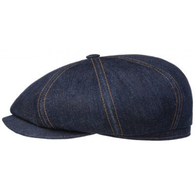 Blue Denim Cotton Newsboy Cap