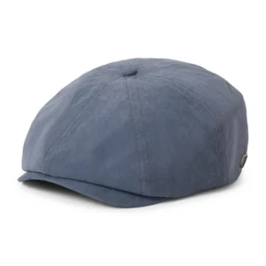 Brood Brushed Satin Newsboy Cap - Blue