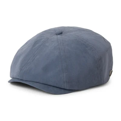 Brood Brushed Satin Newsboy Cap - Blue