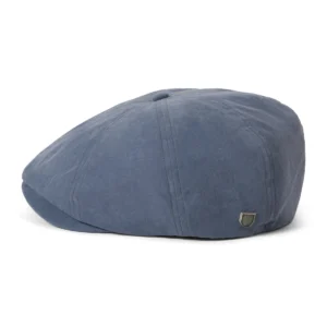 Brood Brushed Satin Newsboy Cap - Blue