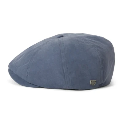 Brood Brushed Satin Newsboy Cap - Blue