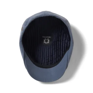 Brood Brushed Satin Newsboy Cap - Blue
