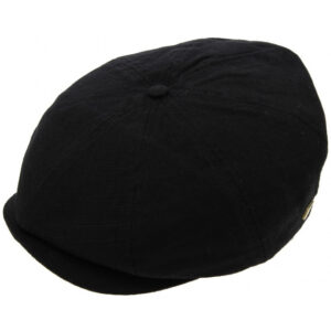 Brood Washed Black Flat Cap