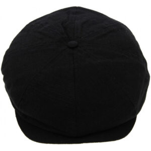 Brood Washed Black Flat Cap