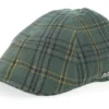 Check Green Flat Cap