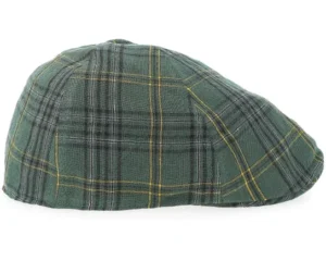 Check Green Flat Cap