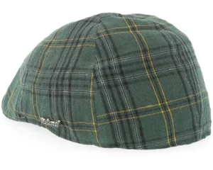 Check Green Flat Cap