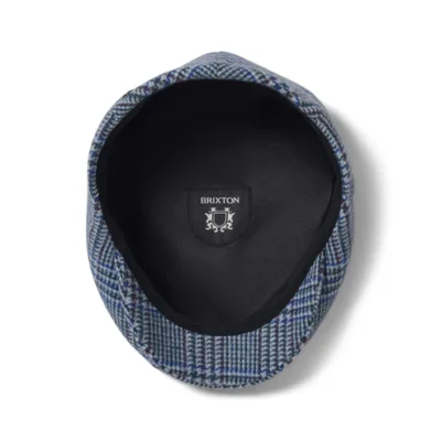 Check Lightweight Flat Cap - Royal Blue