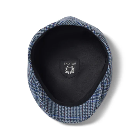 Check Lightweight Flat Cap - Royal Blue