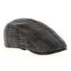 Checkered Cotton GreyBeige Flat Cap