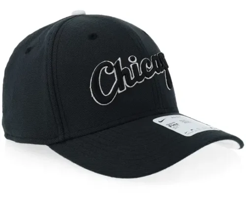 Chicago White Sox Primetime Df Rise Swooshflex Black/White Flexfit