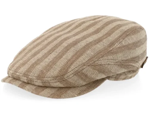 Coffee Dyed Barista Beige Almond Flat Cap