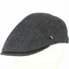 Cotton Anthracite Flat Cap