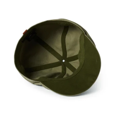 Cotton Canvas Newsboy Cap - Khaki