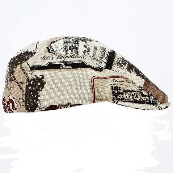 Cotton Domed Flat Cap
