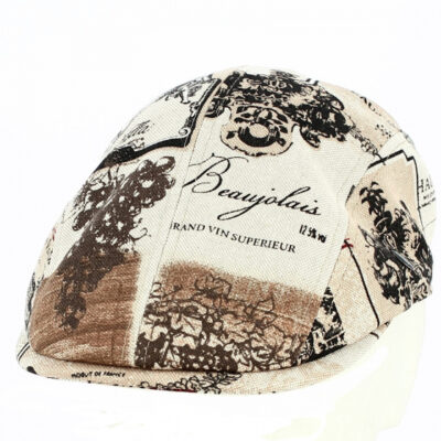 Cotton Domed Flat Cap