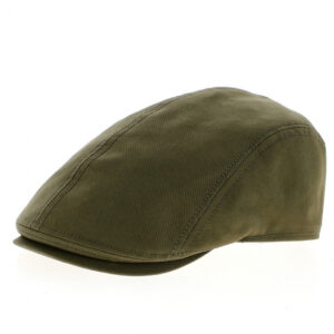 Cotton Khaki Flat Cap