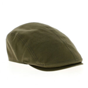 Cotton Khaki Flat Cap