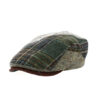 Daytona Patchwork Olive Flat Cap