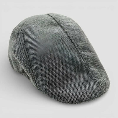 Grey Summer Flat Cap