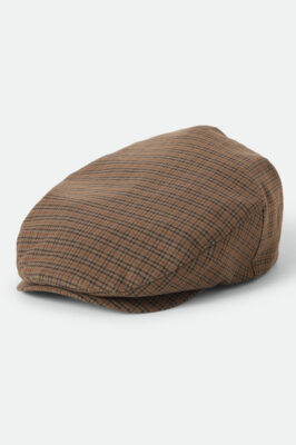 Hooligan Lightweight Flat Cap - Brown