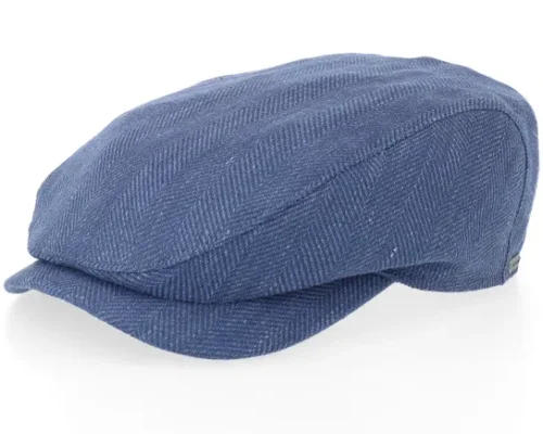 Ivy Contemporary Navy Flat Cap