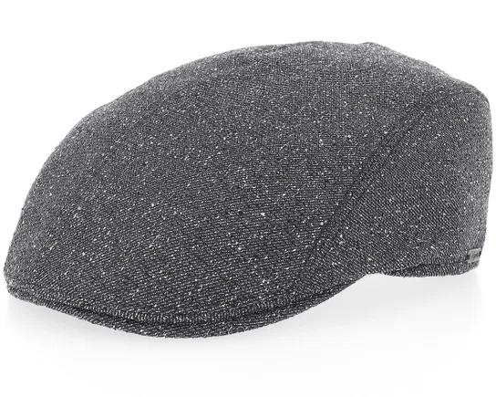 Ivy Modern Black Flat Cap