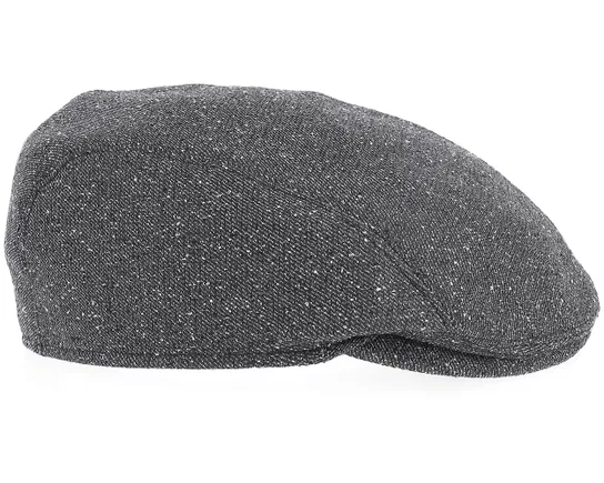 Ivy Modern Black Flat Cap
