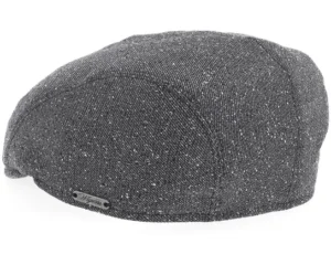 Ivy Modern Black Flat Cap