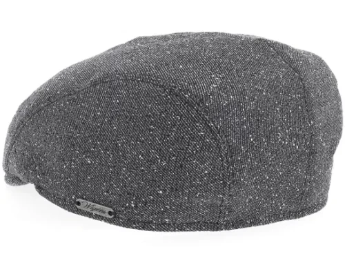Ivy Modern Black Flat Cap