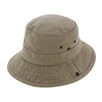 Kids' Adventure Bucket Hat Cotton Beige