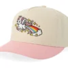 Kids Rainbow Flying Unicorn Stone/Light Pink Brim A-Frame Adjustable