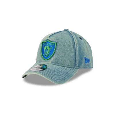 Las Vegas Raiders Green Acid Denim Trucker