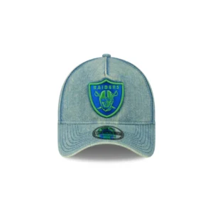 Las Vegas Raiders Green Acid Denim Trucker