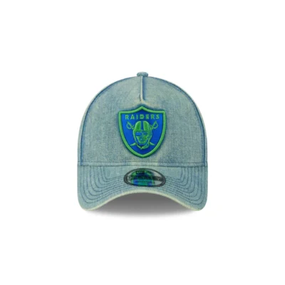 Las Vegas Raiders Green Acid Denim Trucker