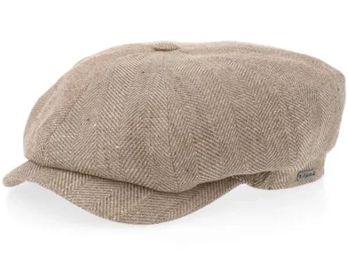 Light Brown Retro Flat Cap