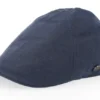 Linen By Balmoral Navy Flat Cap