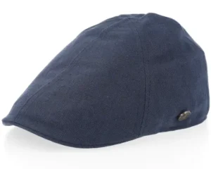 Linen By Balmoral Navy Flat Cap