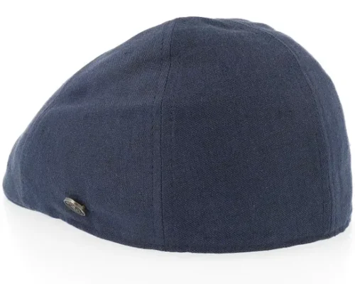 Linen By Balmoral Navy Flat Cap