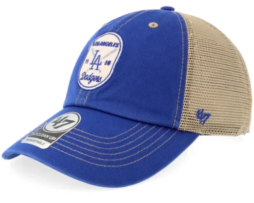 Los Angeles Dodgers Crosspatch Mesh Clean Up Royal Trucker