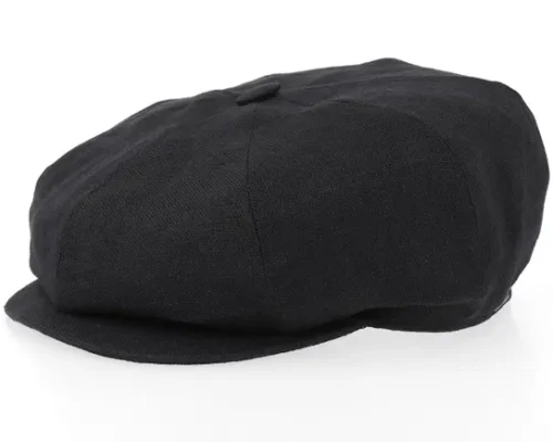 Men Black Flat Cap