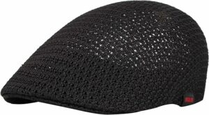 Men Breathable Mesh Summer Flat Cap