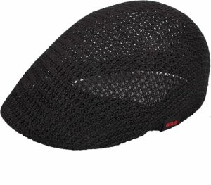 Men Breathable Mesh Summer Flat Cap
