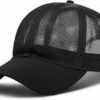 Men Summer Solid Quick Drying Trucker Cap