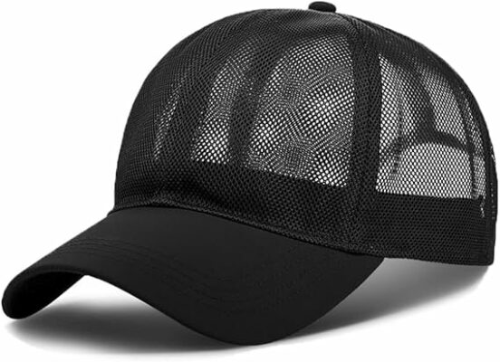 Men Summer Solid Quick Drying Trucker Cap