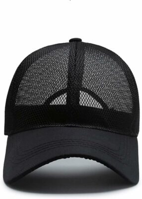 Men Summer Solid Quick Drying Trucker Cap