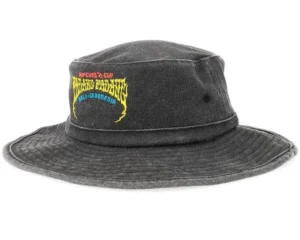 Mid Brim Black Bucket Hat