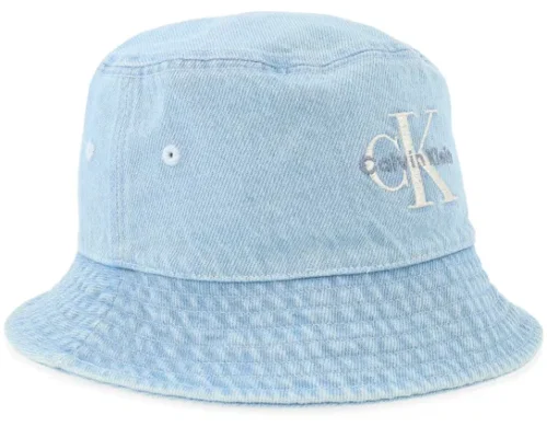 Monologo Embroidery Light Wash Denim Bucket
