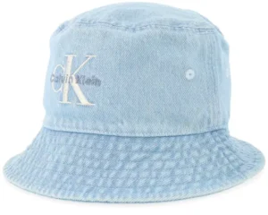 Monologo Embroidery Light Wash Denim Bucket