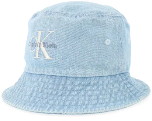 Monologo Embroidery Light Wash Denim Bucket